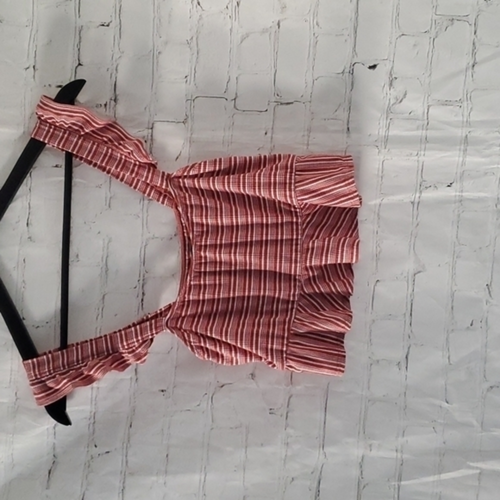 Urban Outfitters Striped crop top sz L juniors Y2K‎ 90S